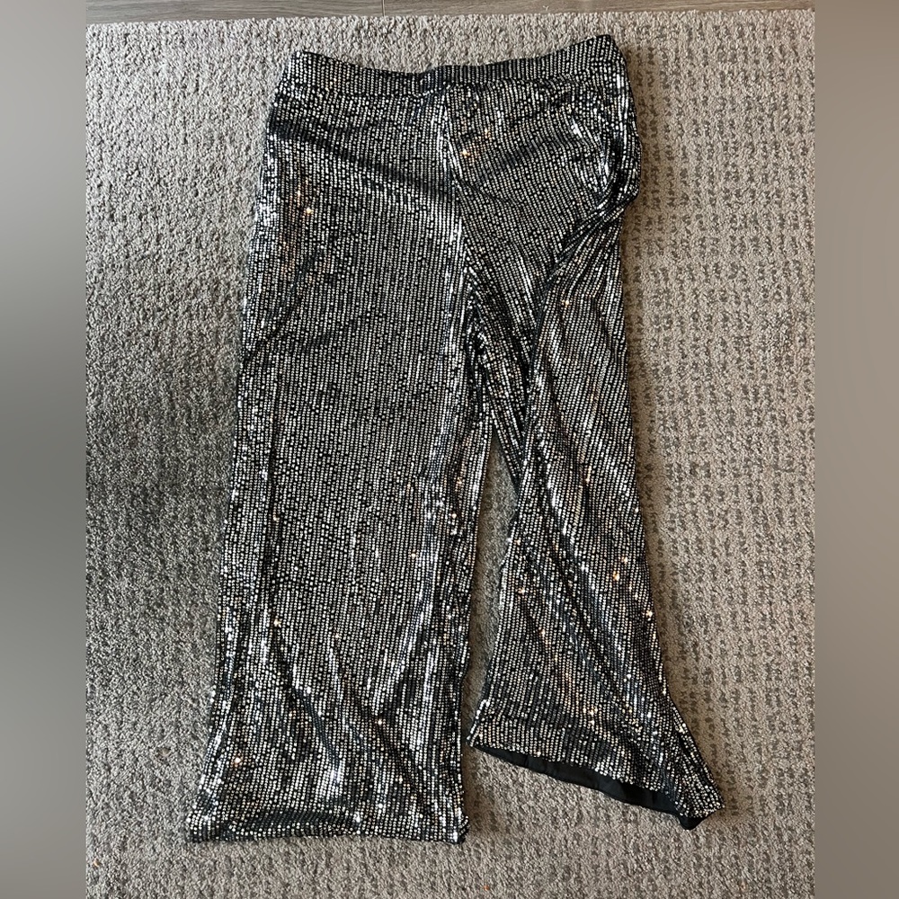 Full silver sequin pant!